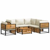  7-dijelni set vrtnih sofa s jastucima masivno bagremovo drvo | shoptok.hr