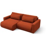 Cosmopolitan Design Ciglasta baršunasti sklopiva/s prostorom za odlaganje kutna garnitura Belfast – | shoptok.hr