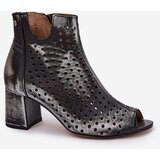 Maciejka Leather Cut-Out Boots | Shoptok.si