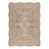 RugsX ORGANIC 2762 sisal preproga Ornament, okvir naravna / ecru – moderna nepravilna oblika 240x330 cm, (5000174929) | Shoptok.si