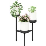  Stalak za cvijeće Bijela 54 x 49 x 81 cm PP i čelik | shoptok.hr