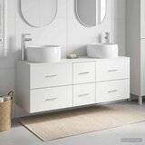  Set namještaja za kupaonicu 3 kom. Bijela 49,5 x 44,5 x 66 cm | shoptok.hr