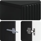 LED TV kabinet Crna Konstruirano drvo | shoptok.hr
