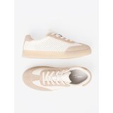 Sergio Leone Women's openwork sneakers light beige | ePonuda.com