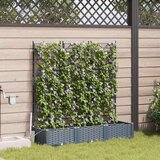  Vrtna saksija 3 pcs Svijetlo siva 120 x 40 x 126 cm Plastika | shoptok.hr