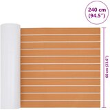  Prostirka za čamce Prugasti Smeđa i bijela 240 x 60 cm EVA | shoptok.hr