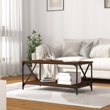  Stolić za kavu smeđi 100x50x45 cm konstruirano drvo i željezo | Eponuda.com