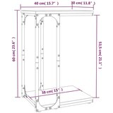  Bočni stolić smeđa boja hrasta 40x30x60 cm konstruirano drvo | shoptok.hr