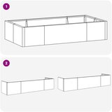  Zid za zadržavanje 6 kom. 200 x 100 x 50 cm Nehrđajući čelik | shoptok.hr