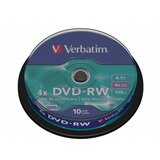 Verbatim DVD-RW Disk 4,7 GB, 4x, RW(SERL) 10dkom | shoptok.hr