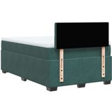 vidaXL Box spring krevet s madracem tamnozeleni 120x200 cm baršunasti | shoptok.hr