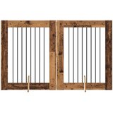  Vrata za pse s postoljem 2 pcs Staro drvo 80 x 100 cm | Eponuda.ba