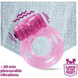 Love in the Pocket Ljubezen v žepu - enojni vibracijski obroček za penis (roza) | Shoptok.si