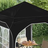  Rastezljivi šator za zabave 192 x 192 x 245 cm Crna | shoptok.hr