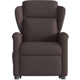  Naslonjač na podizanje tamnosmeđi od tkanine | shoptok.hr