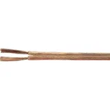 kabel za zvučnike 2 x 0.75 mm prozirna, roba na metre