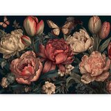  Foto tapeta - Flowers on a turquoise background 441x315 | shoptok.hr