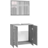  Set kupaonskog namještaja boja hrasta sonome konstruirano drvo Siva | shoptok.hr