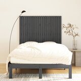  Zidno uzglavlje sivo 127,5x3x110 cm od masivne borovine | shoptok.hr