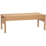 Hübsch Mizica z mizno ploščo v hrastovem dekorju v naravni barvi 50x120 cm Forma – Cene