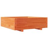  Vrtna sadilica voštano smeđa 80 x 80 x 26,5 cm masivna borovina | Eponuda.ba