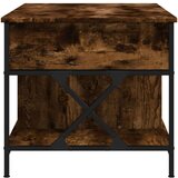  Stolić za kavu boja hrasta 100 x 55 x 50 cm od drva i metala | shoptok.hr