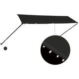 Maison Chic Zložljiva tenda - Senčniki z LED lučmi 350x150 cm antracitna, (22039058) | Shoptok.si