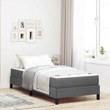 vidaXL Krevet s opruga kutije Ostalo Tamno siva 100 x 200 cm tkanina | shoptok.hr