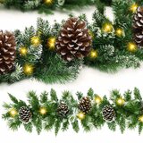  Božićna premium girlanda s LED žaruljicama na baterije 280 cm | shoptok.hr