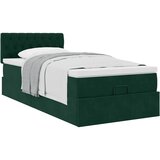  Okvir kreveta s madraca tamnozeleni 90x190cm baršunasti | shoptok.hr