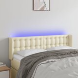 LED uzglavlje krem 147x16x78/88 cm od umjetne kože | shoptok.hr
