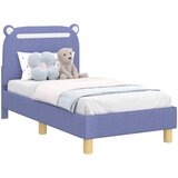  Okvir kreveta za malu djecu s naslonom Traper plava 70 x 140 cm | shoptok.hr