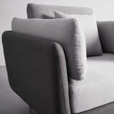 Bessagi Home naslanjač chesterfield genesis, siv | Shoptok.si