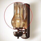 Brilagi zamensko staklo za zidnu lampu tavern/cottage E14 210x110 mm braon | Eponuda.com