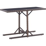  Vrtni stol smeđi 110 x 53 x 72 cm stakleni i poliratan | shoptok.hr