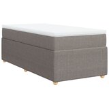 vidaXL Krevet s oprugama i madracem smeđesivi 100 x 200 cm od tkanine | shoptok.hr