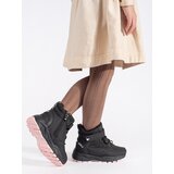 Shelvt Black girls' insulated ankle boots | shoptok.hr