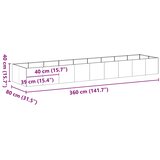  Sadilica crna 360x80x40 cm od čelika | shoptok.hr