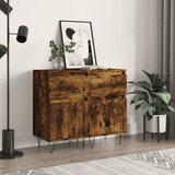 vidaXL Komode 2 kom dimljena boja hrasta 40x35x70 cm konstruirano drvo Cijene