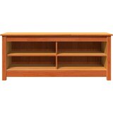  Klupa za pohranu s policom Vosak smeđa 110 x 38 x 45,5 cm | shoptok.hr