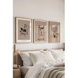WALLXPERT Ç-300524 - 3040 set dekorativnih slika u više boja (3 komada) | Eponuda.com