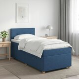 Boxspring krevet s madracem Plava 90 x 200 cm Tkanina | shoptok.hr