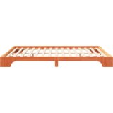  Konstrukcija postelje Rjava 160 x 210 cm Masivno borovo les, (5000128151) | Shoptok.si