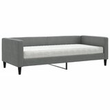  Dnevni krevet s madracem tamnosivi 90 x 200 cm od tkanine | shoptok.hr