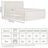 Maison de Rêve Svijetlo sivi boxspring krevet s prostorom za odlaganje 180x200 cm Lavenda – | shoptok.hr