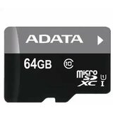 Adata micro sd card 64GB + sd adapter AUSDH64GUICL10-RA1/ class 10 Cene'.'