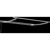  Povlačivi tende Svijetlo siva i bijela. 450 × 350 cm Poliester | shoptok.hr