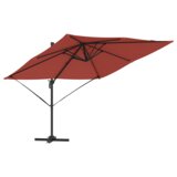  Roma dežnik Rdeča 286 x 285 x 265 cm Poliester in aluminij, (5000045849) | Shoptok.si