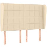  Uzglavlje s ušima krem 147x23x118/128 cm od tkanine | shoptok.hr