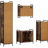  Set ormarića za kupaonicu 4 kom. Dimljeni hrast | shoptok.hr